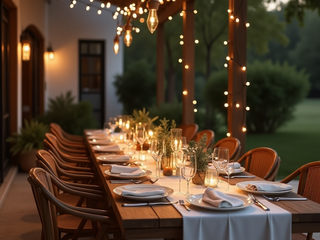 Outdoor dining space, Desirée Vaquier_homify Desirée Vaquier_homify Patios & Decks