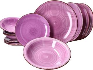 12-Piece Plate Set Lilac, Press profile homify Press profile homify Rustic style living room
