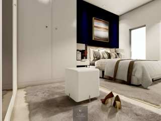 Suíte Casal AE, Alice Lopes Projetos Personalizados Alice Lopes Projetos Personalizados Master bedroom