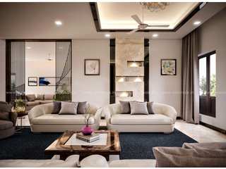 Luxury living room interiors, Monnaie Architects & Interiors Monnaie Architects & Interiors Moderne Wohnzimmer