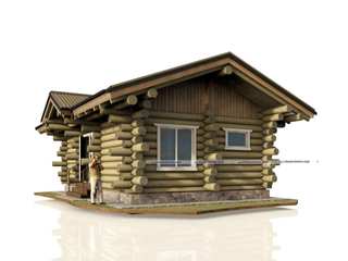 Деревянный одноэтажный дом, Projectstroy Projectstroy Casas de madera