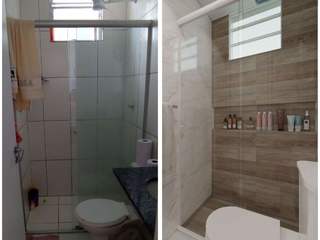 BANHEIRO ANTES X DEPOIS, Legrand Arquitetura Legrand Arquitetura Modern style bathrooms