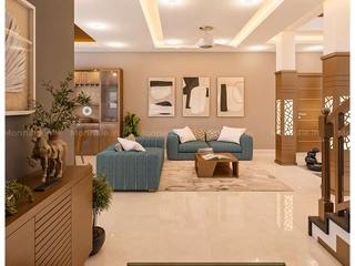 Stunning Livingroom Interiors, Monnaie Architects & Interiors Monnaie Architects & Interiors モダンデザインの リビング