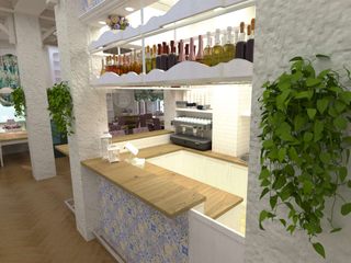 проект ресторана французской кухни, Дизайн-студия Сергеевой Надежды Дизайн-студия Сергеевой Надежды Dining room