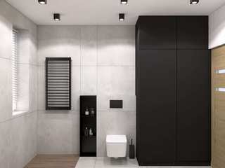 Projekt łazienki w Krośnie, MACZ Architektura - Architekt wnętrz Rzeszów MACZ Architektura - Architekt wnętrz Rzeszów Baños industriales