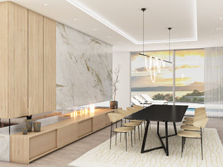 Moradia Beira-Mar (Design de Interiores), NURE Interiores NURE Interiores Modern Dining Room