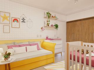 Quartos Bebê e Infantil, Helena Gaspari Canela | ARQUITETURA & INTERIORES Helena Gaspari Canela | ARQUITETURA & INTERIORES Small bedroom