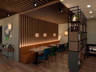 Projeto de Decoração de Restaurante Ciao Tílias em Amarante, KOHDE - Soluções de Design KOHDE - Soluções de Design Commercial spaces