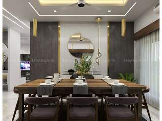 as flavorful as the food. Experience our dining room magic today! . . , Monnaie Architects & Interiors Monnaie Architects & Interiors モダンデザインの ダイニング
