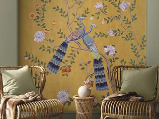 Chinoiserie Wallppaers, Life n Colors Private Limited Life n Colors Private Limited Master bedroom