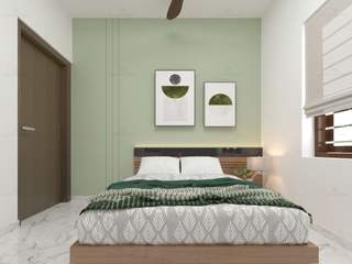 Cool Interior Design Of Bedroom Area..., Monnaie Interiors Pvt Ltd Monnaie Interiors Pvt Ltd Slaapkamer
