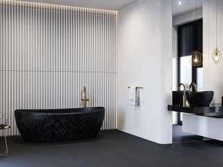 Nowoczesna, elegancka łazienka od Luxum, Luxum Luxum Moderne Badezimmer