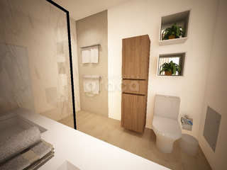 Remodelação de WC, Graça Interiores Graça Interiores Moderne Badezimmer