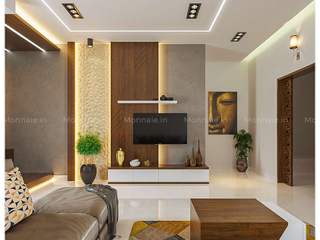 Find Your Style: Living Room Interior Inspiration, Monnaie Interiors Pvt Ltd Monnaie Interiors Pvt Ltd モダンデザインの リビング