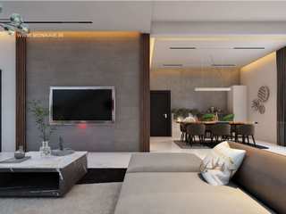 Living Room Interior Design... . . , Monnaie Architects & Interiors Monnaie Architects & Interiors クラシックデザインの リビング
