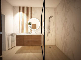 Remodelação de WC, Graça Interiores Graça Interiores Banheiros modernos