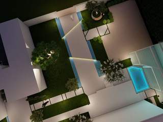 Katar- Private Villa Peyzaj Projesi, AYTÜL TEMİZ LANDSCAPE DESIGN AYTÜL TEMİZ LANDSCAPE DESIGN حديقة داخلية