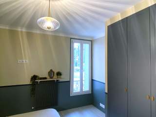 Rénovation d'une chambre parentale de 10m² à Clamart, Nuance d'intérieur Nuance d'intérieur غرفة النوم الرئيسية