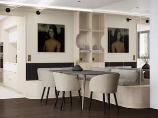 Rafraîchissement et décoration d'une villa près de Lyon, Tiffany FAYOLLE Tiffany FAYOLLE Salones modernos