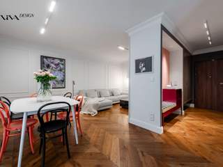 Mieszkanie w stylu francuskim , Viva Design - projektowanie wnętrz Viva Design - projektowanie wnętrz Living room
