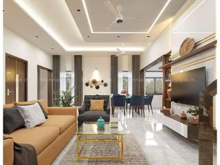 Vibrant Living Room Design Ideas! , Monnaie Architects & Interiors Monnaie Architects & Interiors モダンデザインの リビング