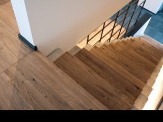 Hochwertiger Eiche Parkettboden aus unserer Pure Edition, Blickfang - Elemente Blickfang - Elemente Moderne Wohnzimmer