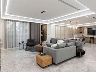 台中聯聚理仁, Zendo 深度空間設計 Zendo 深度空間設計 Modern living room