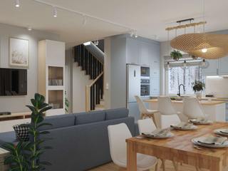 Przytulny Salon w Nowoczesnym Stylu, Senkoart Design Senkoart Design Modern Living Room