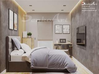 Small bedroom design, Senkoart Design Senkoart Design غرف نوم صغيرة