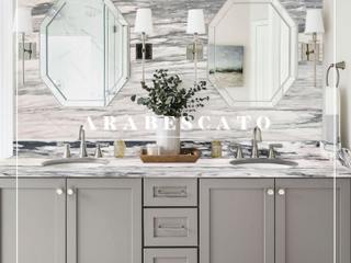 Arabescato Marble Design , Fade Marble & Travertine Fade Marble & Travertine Ванная комната в стиле модерн