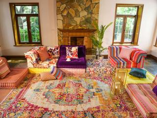 Versatile Custom Mobile Mah Jong Modular Sofa Couch (outdoor option available), Lila & Lin Lila & Lin Master bedroom