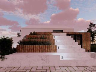 Passive House homify Wooden houses Cloud, Sky, Building, Wood, Tree, Wall, Urban design, Stairs, House, Facade