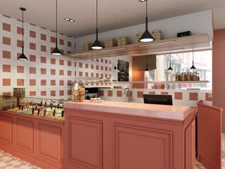 Cafetaria Gelataria "La vie en rose", Host Designers - Hospitality Design Host Designers - Hospitality Design Commercial spaces