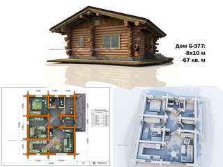 Сруб деревянного дома, Projectstroy Projectstroy Casas de madera