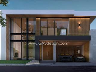 แบบบ้านโมเดิร์น 2 ชั้น รหัส AR71, AR93 Design AR93 Design Casas multifamiliares