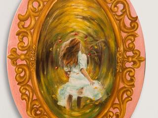 Buy this painting "Magic Mirror" created by Artist Manisha Chelani, Indian Art Ideas Indian Art Ideas Casitas de jardín