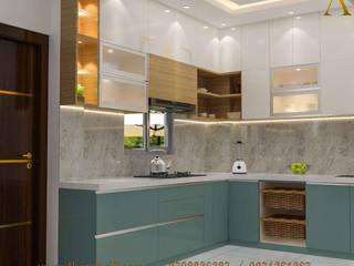 Modular kitchen design idea by the best interior designer in Patna, The Artwill Constructions & Interior The Artwill Constructions & Interior Inbouwkeukens