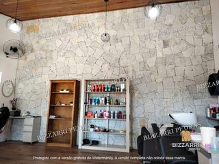 Revestimento em parede comercial., Bizzarri Pedras Bizzarri Pedras Rustikale Wände & Böden