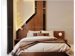 Elevate your dreams with these mesmerizing bedroom interiors., Monnaie Architects & Interiors Monnaie Architects & Interiors Hauptschlafzimmer