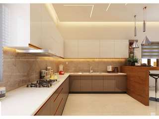 Designing Delights : Kitchen Interiors , Monnaie Architects & Interiors Monnaie Architects & Interiors Kleine Küche