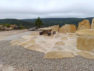 Lajes de pedra natural, Pedra Jardim Pedra Jardim Rock Garden