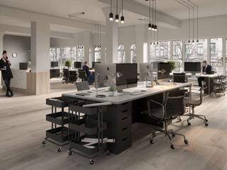 Interior Visualization: Office in Frankfurt am Main, Render Vision Render Vision مكتب عمل أو دراسة