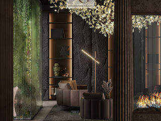 Crafted Brilliance: Customized Furniture and Lighting Services , Luxury Antonovich Design Luxury Antonovich Design Modern Living Room