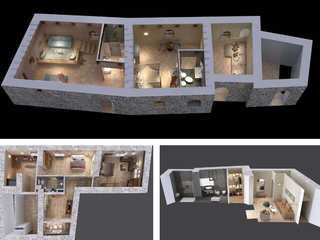 Il Progetto di Interior Design ARTE DELL'ABITARE Apartment Leggero, Rettangolo, Font, Progettazione urbana, Edificio, Facciata, Materiale composito, Ingegneria, Casa, Uso misto