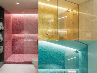 Bad Design Glasmosaik, SW retail + interior Design SW retail + interior Design Modern style bathrooms