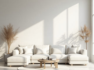 All-white living room, Desirée Vaquier_homify Desirée Vaquier_homify Living room