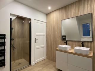 Rénovation d'une salle de bain, Nuance d'intérieur Nuance d'intérieur Kamar Mandi Modern