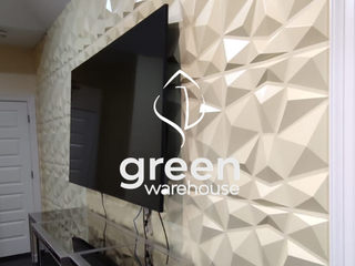 Instalación de palen 3D en zona residencial, Green Warehouse Green Warehouse Camera da letto principale