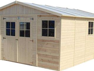 Wooden prefabricated house , Press profile homify Press profile homify Garden Shed