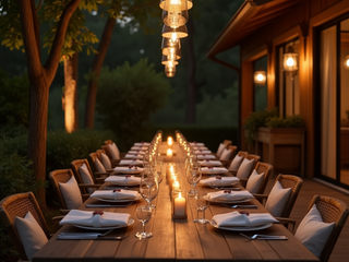 Outdoor dining space, Desirée Vaquier_homify Desirée Vaquier_homify Patios & Decks